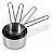 Conjunto Medidores (Xicaras 240 ml, 120 ml, 80ml e 60ml) Brinox 4 Peças Aço Inoxidável - Linha Top Pratic - Brinox - Imagem 3