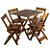 CONJUNTO DE MESA C/ 4 CADEIRAS 70X70 - INCOBEL - Imagem 1