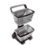Carrinho com 2 cestos 12kg cada cesta Dellaplast - Imagem 3
