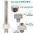 Dispenser poupador de copos 150 a 200ml Branco Multicopo - Nobre - Imagem 2