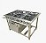 FOGÃO 30X30 6 BOCAS P 6,5 CM COM FORNO AÇO 304 - BRASCHAMA - Imagem 1