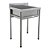 Tanque 60x50x90 C/1 Cuba 52x43x25 Inox 304 Codigo 007496 - Imeca - Imagem 1