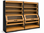 Armario Expositor de Paes 1850x600x1950 Servilha+Preto TX Ref 3856 - Tiger - Imagem 1