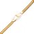 Pulseira Chapinha Elo Lacraia 2,3g 13cm - Imagem 1