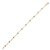 Pulseira Infantil de Pedras Zircônias Brancas 0,9g 13cm - Imagem 1
