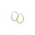 Brinco Argola Oval Trava 0,7g - Imagem 1