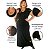 Vestido Longo Camisetão Manga Curta C/ Fenda - Imagem 2