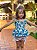 Conjunto Bata Com Culote ou Short Menina Floratta Azul Laço Roana - Azul Estampado - Imagem 2