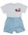 Conjunto Menino Páscoa Short E Camiseta Roana - Azul - Imagem 1