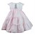 Vestido Infantil Gola Rechilieu Rosa Roana - Imagem 4
