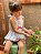 Conjunto Bata Com Culote ou Short Menina Bordado De Flores Roana - Branco - Imagem 4