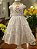 Vestido Infantil Bordado De Flores Branco Roana - Imagem 2