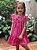 Vestido Infantil Rosas Laise Pink Roana - Imagem 1