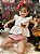 Conjunto Bata Com Culote ou Short Listrado Menina Fantástica Fábrica De Natal Roana Vermelho - Imagem 3