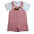 Jardineira Com Camiseta Menino Fantástica Fábrica De Natal Roana - Vermelho - Imagem 1