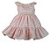 Vestido Infantil Cinto De Pérolas Rosa Seco Roana - Imagem 1