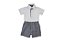 Conjunto Polo com Short Menino - Cinza - Imagem 1