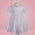 Vestido Infantil Florzinhas Branco Roana - Imagem 1