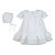 Vestido Infantil Batizado Gola Rechilieu Branco Roana - Imagem 5