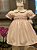 Vestido Infantil Bordado Flores Rosa Roana - Imagem 2