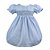 Vestido Infantil Encanto Vintage com Rococó Azul Roana - Imagem 1