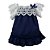 Vestido Infantil com Rendas Jardim Marinho Roana - Imagem 1