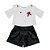 Conjunto Bata estilo Croped com Short Pandinhas - Imagem 1