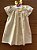 Vestido Infantil Raglan Pêssegos e Flores Manga Bordada Amarelo Roana - Imagem 2