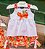 Conjunto Infantil Bata com Culote ou Short Pêssegos e Flores Estampado Roana - Imagem 1
