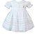 Vestido Infantil de Batizado com Bordados, Rendas e Botãozinho Roana - Imagem 1
