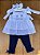 Conjunto Infantil com Legging Poá das Borboletas Azul Marinho Roana - Imagem 2