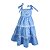Vestido Infantil Poá das Borboletas Azul Roana - Imagem 4