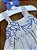 Vestido Infantil Blue Lilac Bordado à Mão com Laço Roana - Imagem 3