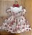 Vestido Infantil Princesa Caroline Rosa Roana - Imagem 2