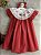 Vestido Infantil Raglan Presente Luz de Natal Vermelho Roana - Imagem 2