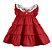 Vestido Infantil Trepadeira Bordada Vermelho Roana - Imagem 7