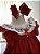 Vestido Infantil Trepadeira Bordada Vermelho Roana - Imagem 5