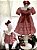 Vestido Infantil Docinho Luz de Natal Xadrez Roana - Imagem 4