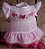 Conjunto Infantil Bata com Culote ou Short Encanto 3D Rosa Roana - Imagem 5