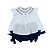 Conjunto Infantil Bata com Culote ou Short Navy dos Sonhos Detalhes Azul Marinho Roana - Imagem 7
