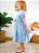 Vestido Infantil Borboletando Azul Roana - Imagem 2