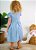 Vestido Infantil Borboletando Azul Roana - Imagem 3