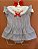 Vestido Infantil com Calcinha Pétalas do Mar Listrado Azul Marinho Roana - Imagem 6