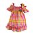 Vestido Infantil Xadrez das Tulipas Colorido Roana - Imagem 1