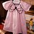 Vestido Infantil Laço Minimalista Rosa Roana - Imagem 4
