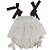 Conjunto Infantil Bata com Culote ou Short Pequenos Luxos Estilo Gucci Marfim Roana - Imagem 1