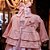 Casaco Infantil Ballerina Canelado Tricot Flanelato Rosa Seco Roana - Imagem 1