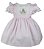 Vestido Infantil Fofura de Páscoa Rosa Roana - Imagem 1