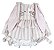 Conjunto Infantil Bata com Culote ou Short Fofura de Páscoa Listrado Rosa Roana - Imagem 1