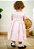 Vestido Infantil Rosa Luxo Mimos e Rendas Roana - Imagem 2